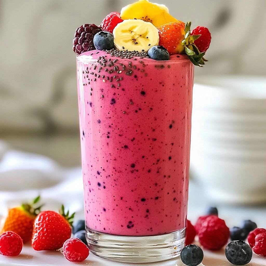 Creamy Quick Recipes Berry Yogurt Smoothie Delight