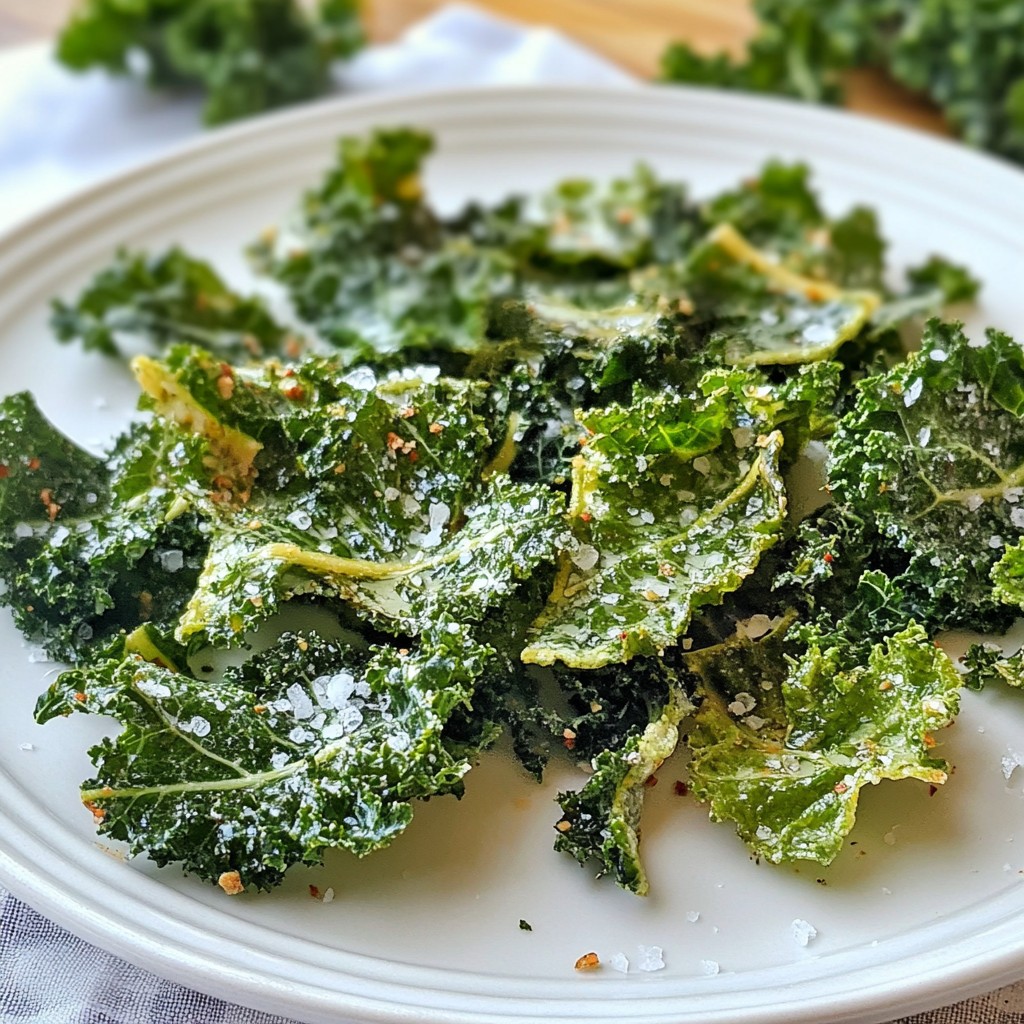 Crunchy Quick Snacks Sea Salt Kale Chips Recipe