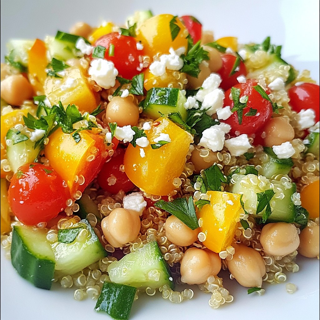Wholesome Quick Recipes Chickpea Quinoa Salad Delight