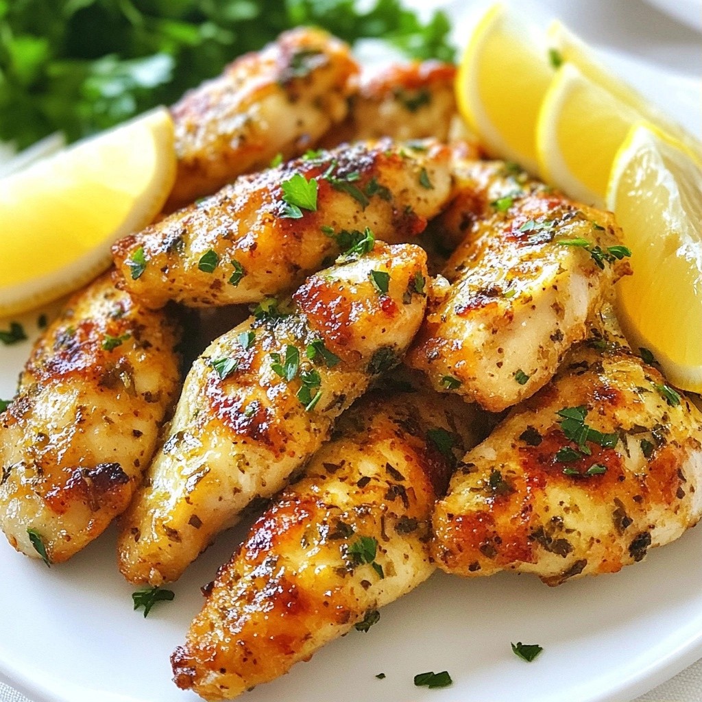 Zesty 30-Minute Meals Lemon Herb Chicken Tenders