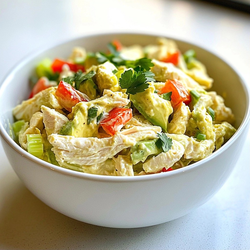 Creamy Simple Cooking Avocado Chicken Salad Recipe