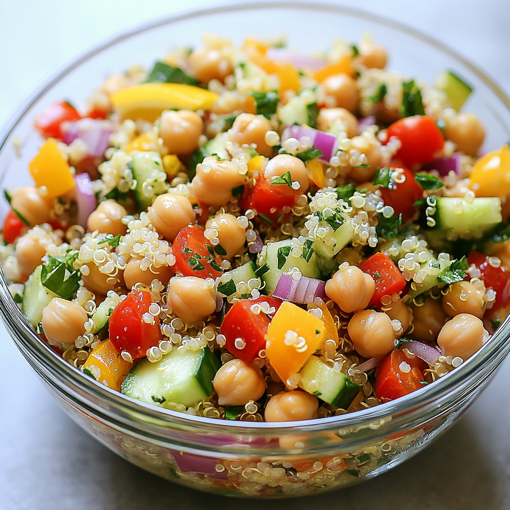 Wholesome Quick Recipes Chickpea Quinoa Salad Delight