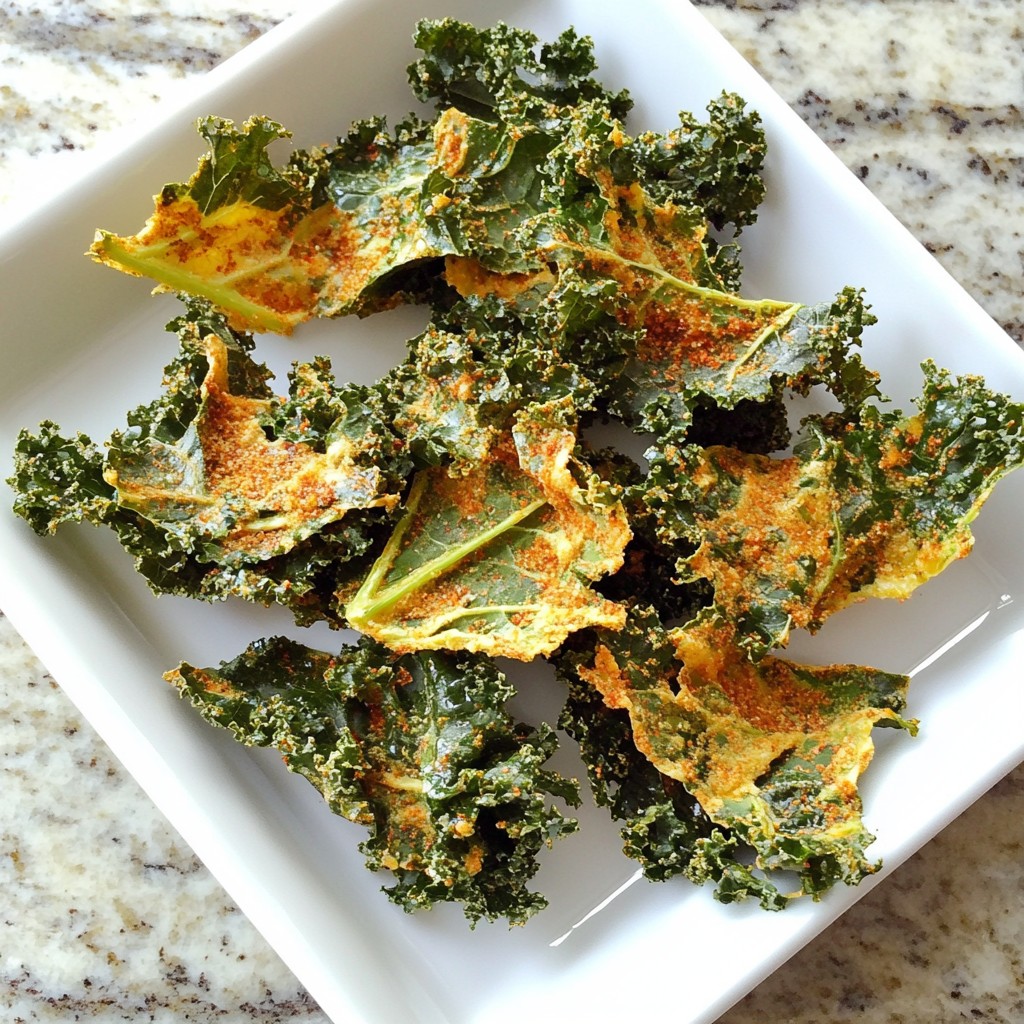 Crunchy Quick Snacks Spicy Kale Chips Delight