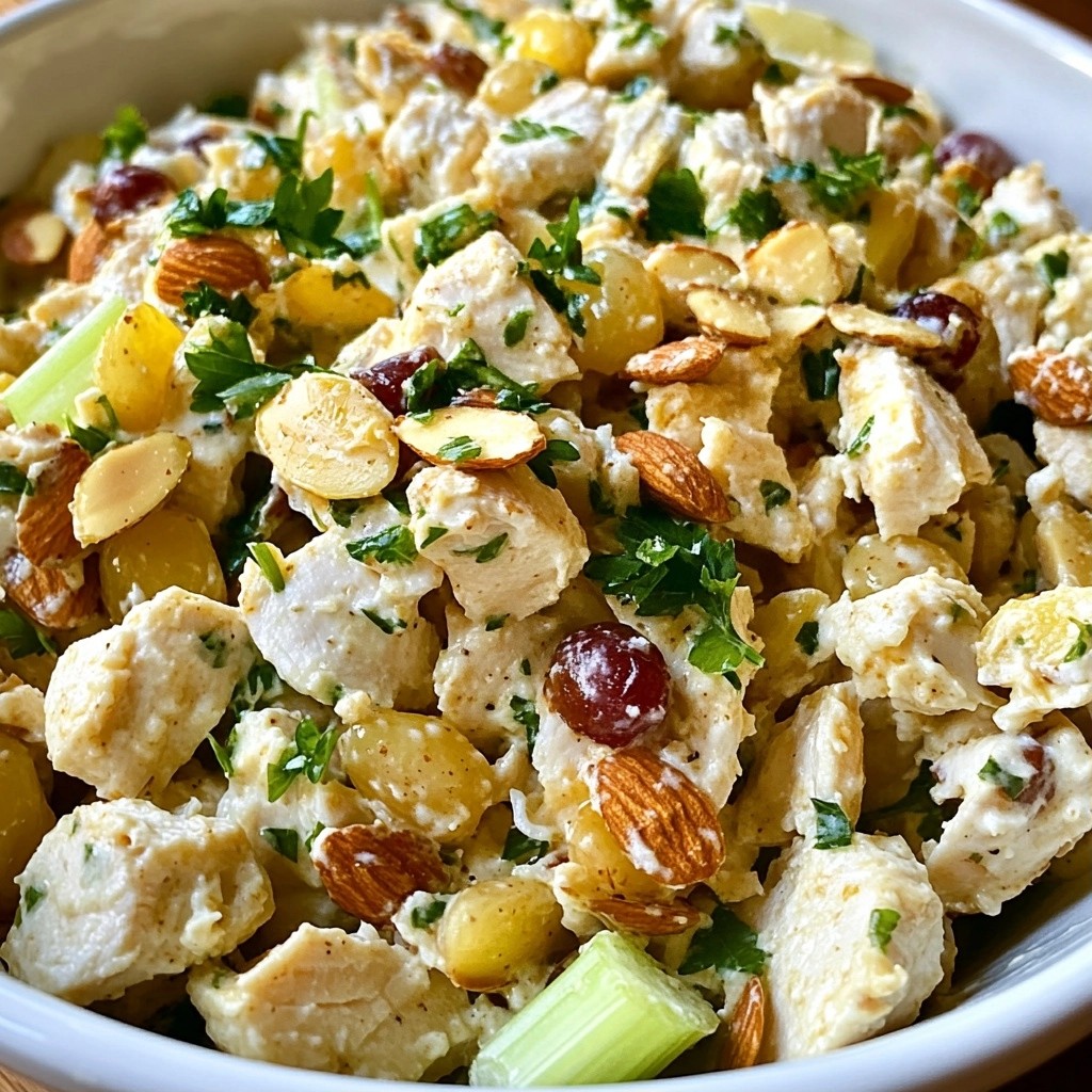 Nutty Quick Recipes Almond Chicken Salad Delight