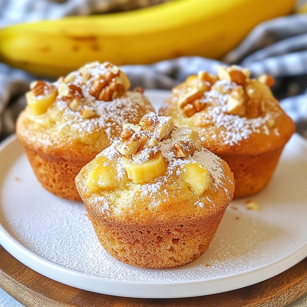 Simple Cooking Fluffy Banana Nut Muffins Delight