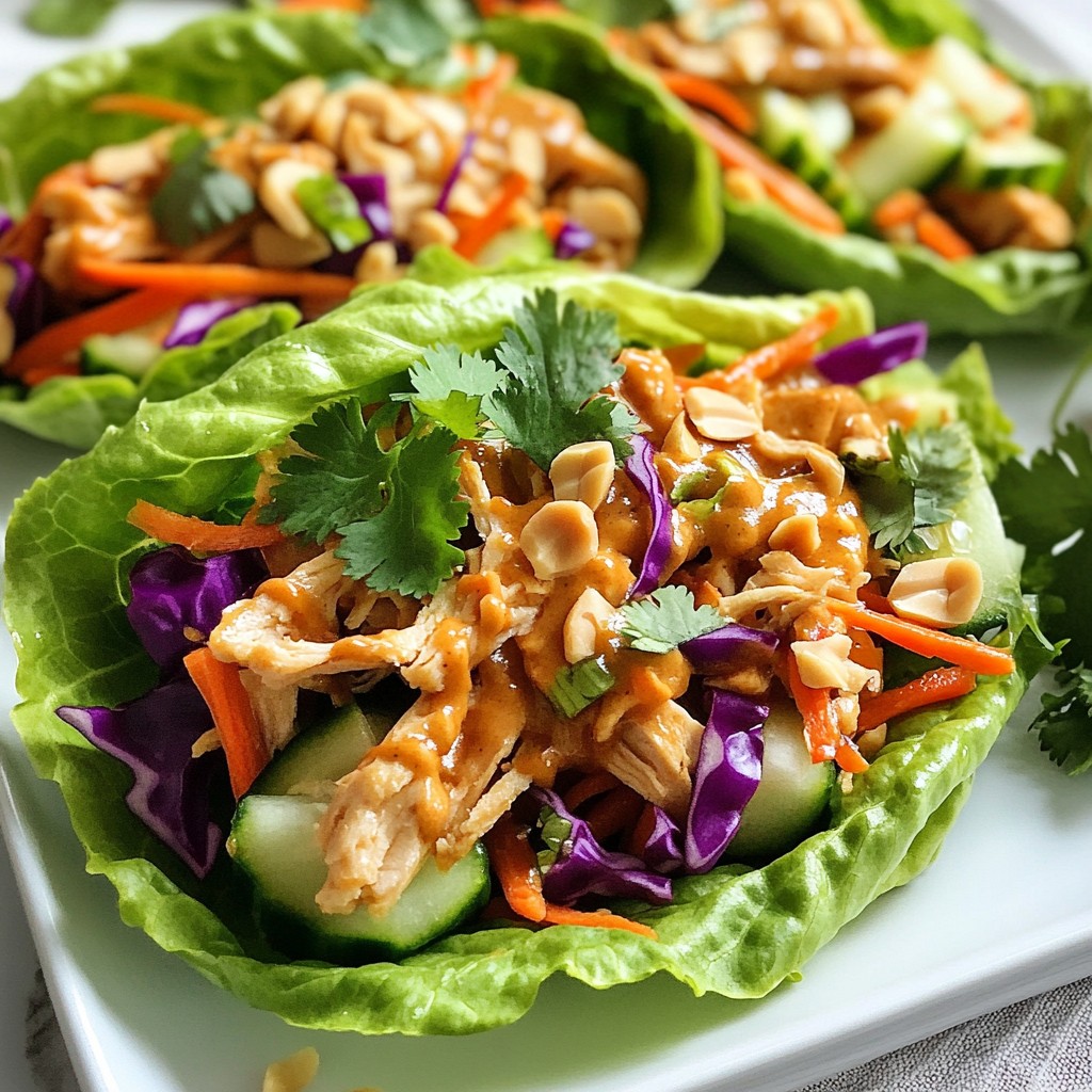 Quick Recipes Thai Peanut Chicken Wraps Flavor Boost