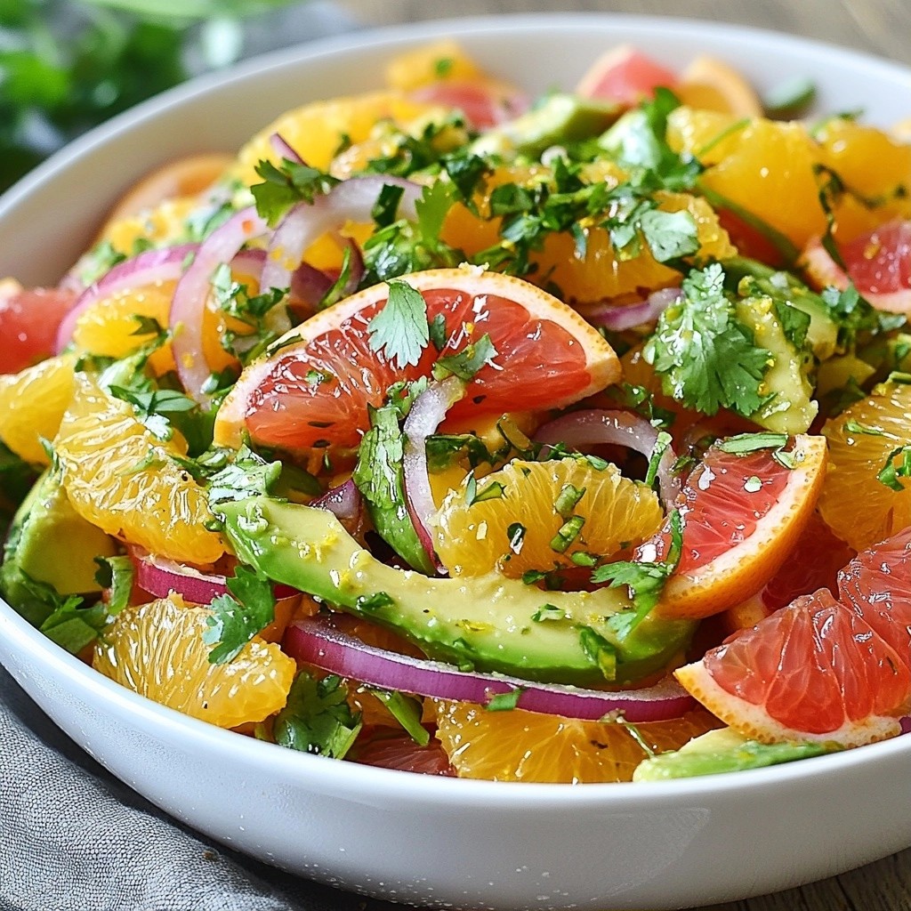 Refreshing Quick Recipes Avocado Citrus Salad Delight