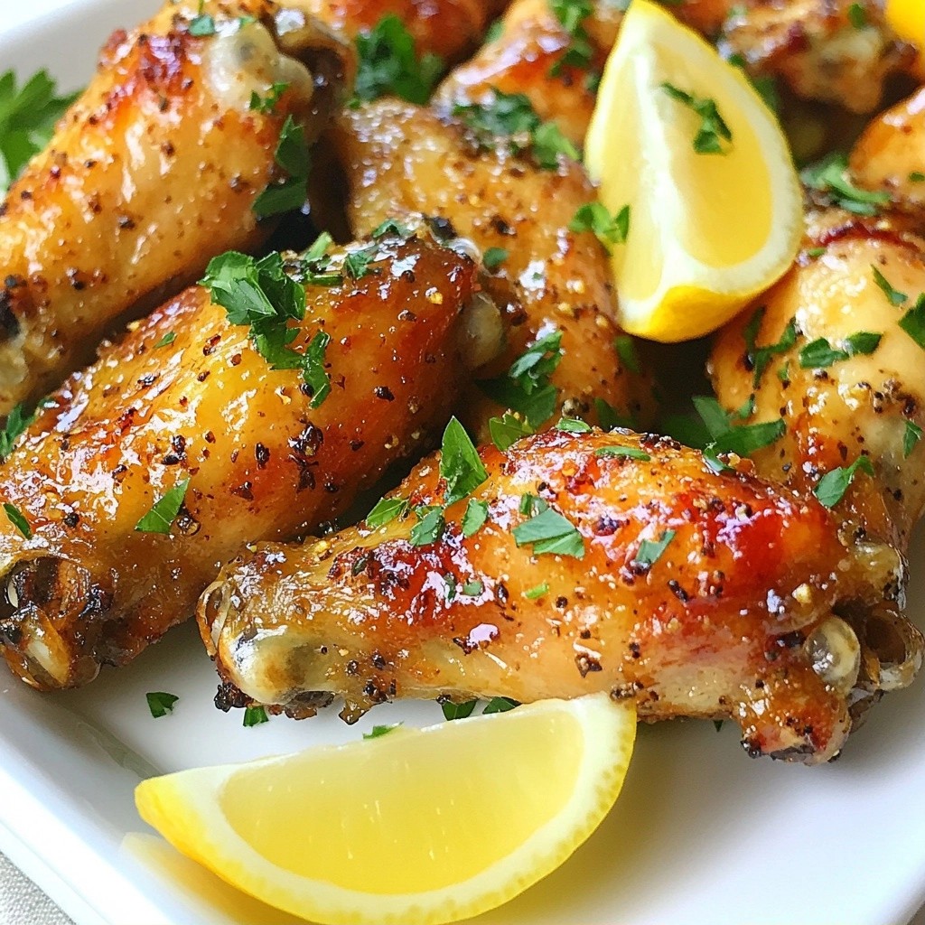 Crispy Quick Recipes Lemon Pepper Chicken Wings Delight
