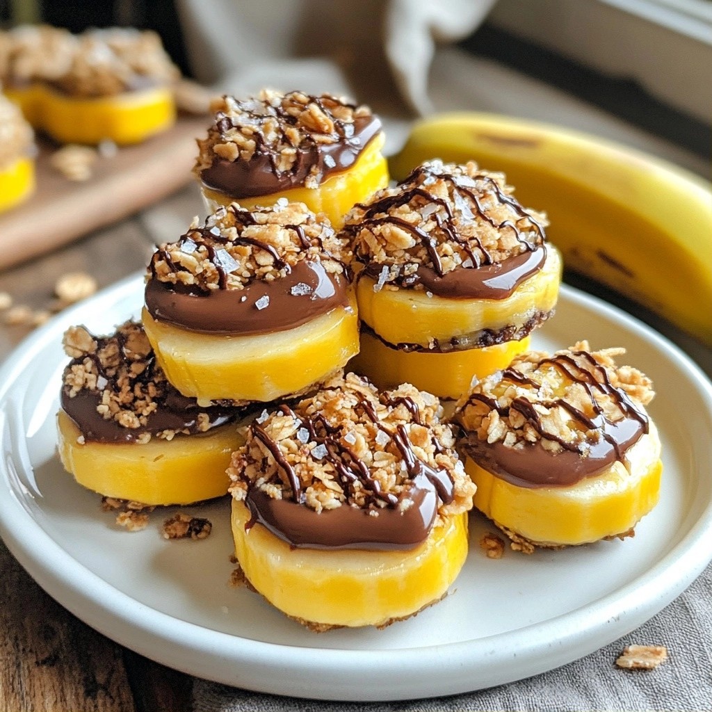 Crunchy Quick Snacks Peanut Butter Banana Bites Recipe