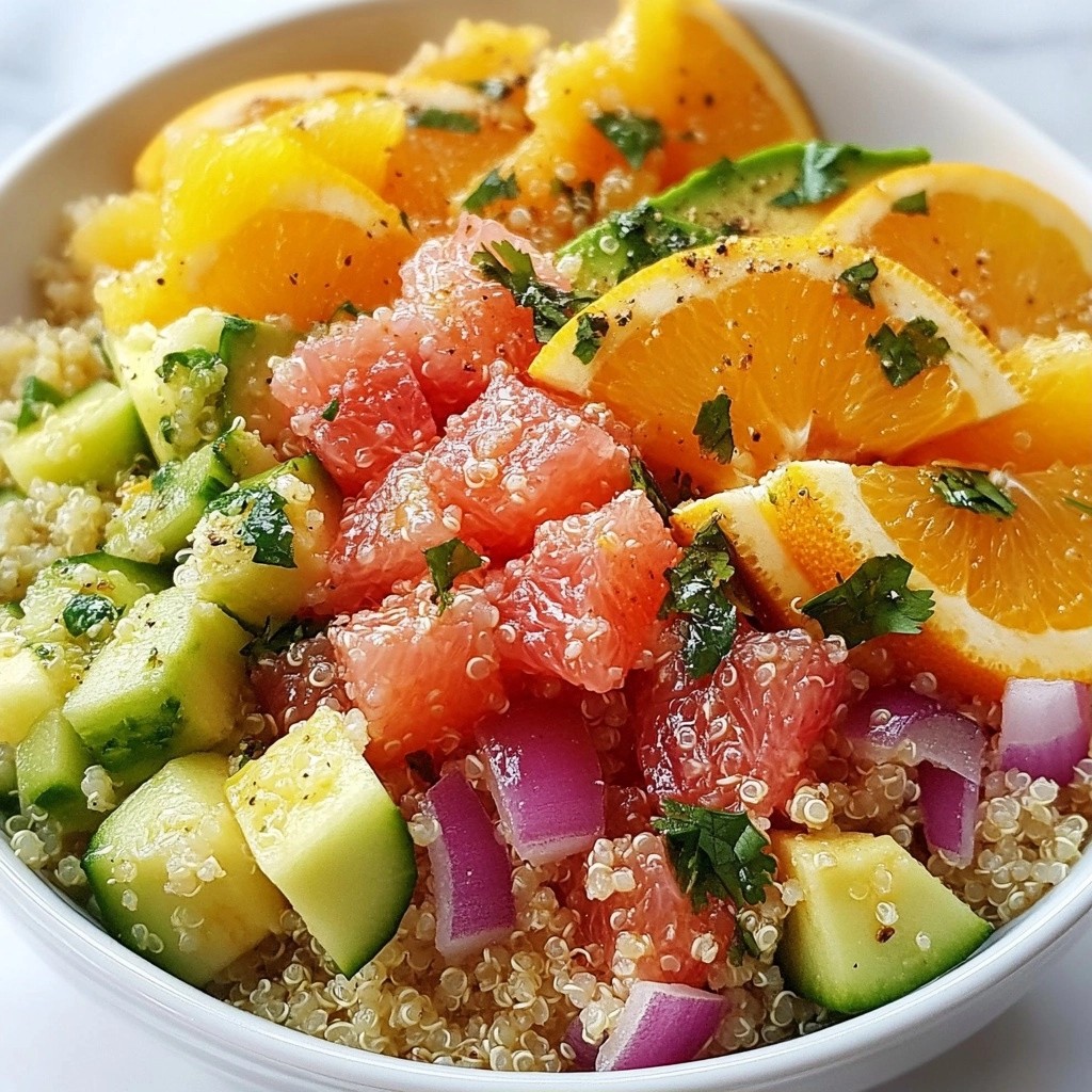 Refreshing Easy Meals Citrus Avocado Quinoa Bowl