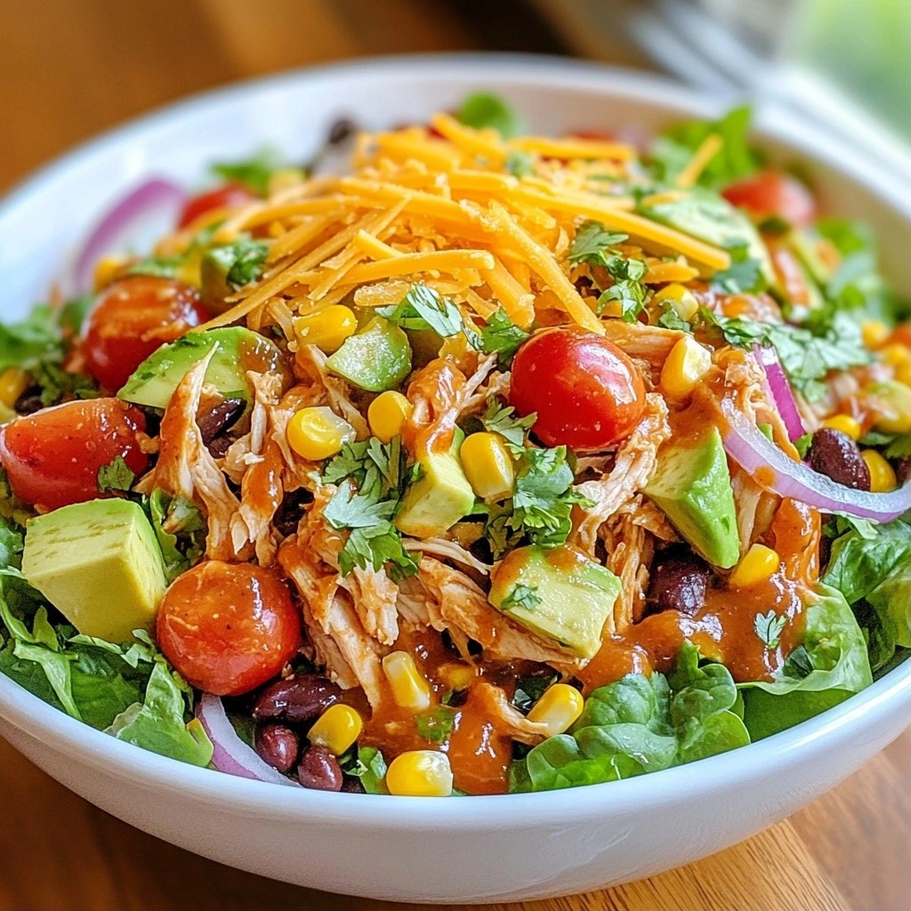 Savory Simple Cooking BBQ Chicken Salad Delight