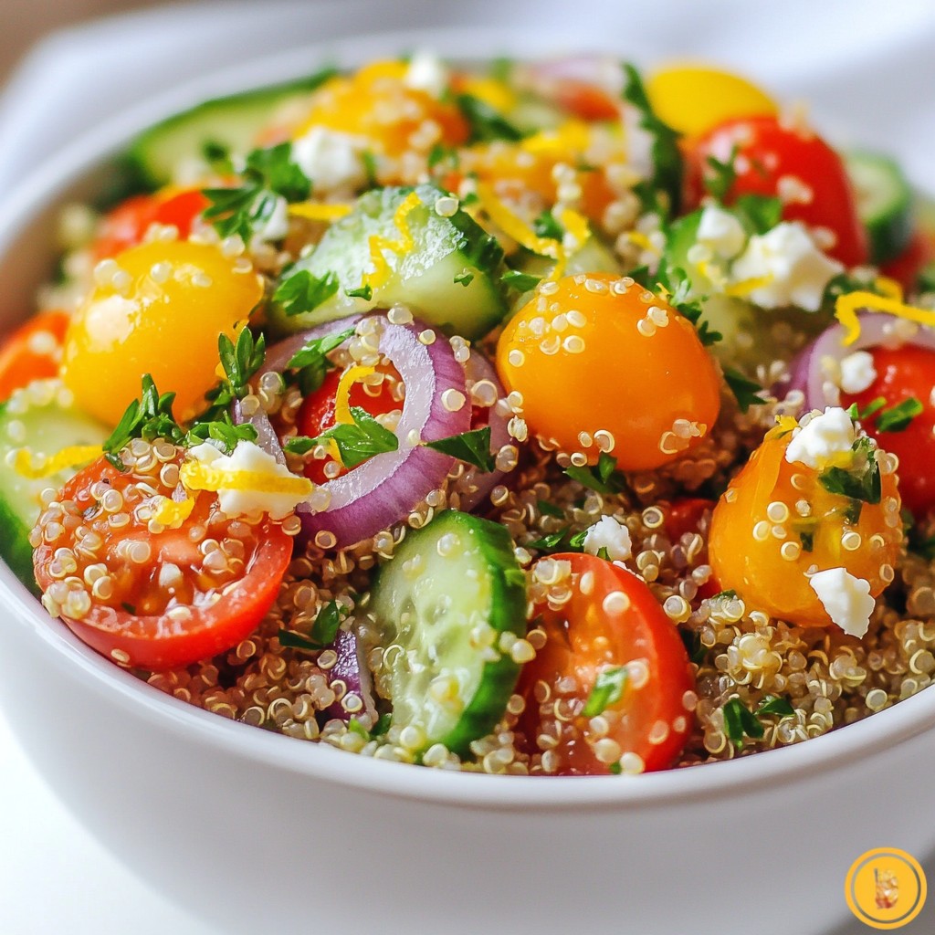 Zesty Easy Meals Lemon Quinoa Salad Bowl Recipe