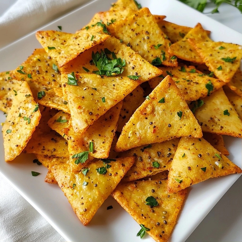 Crunchy Quick Recipes Spiced Lentil Pita Chips