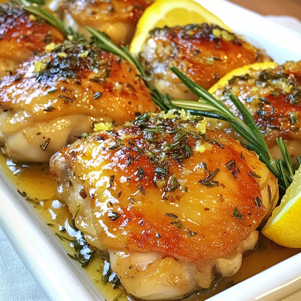 Zesty Quick Recipes Lemon Herb Chicken Thighs Delight