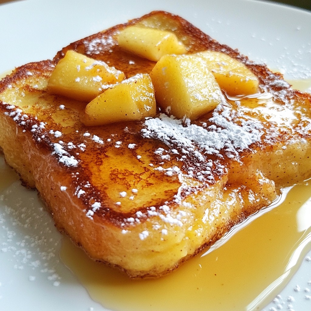Fluffy Easy Meals Apple Cinnamon French Toast Recipe