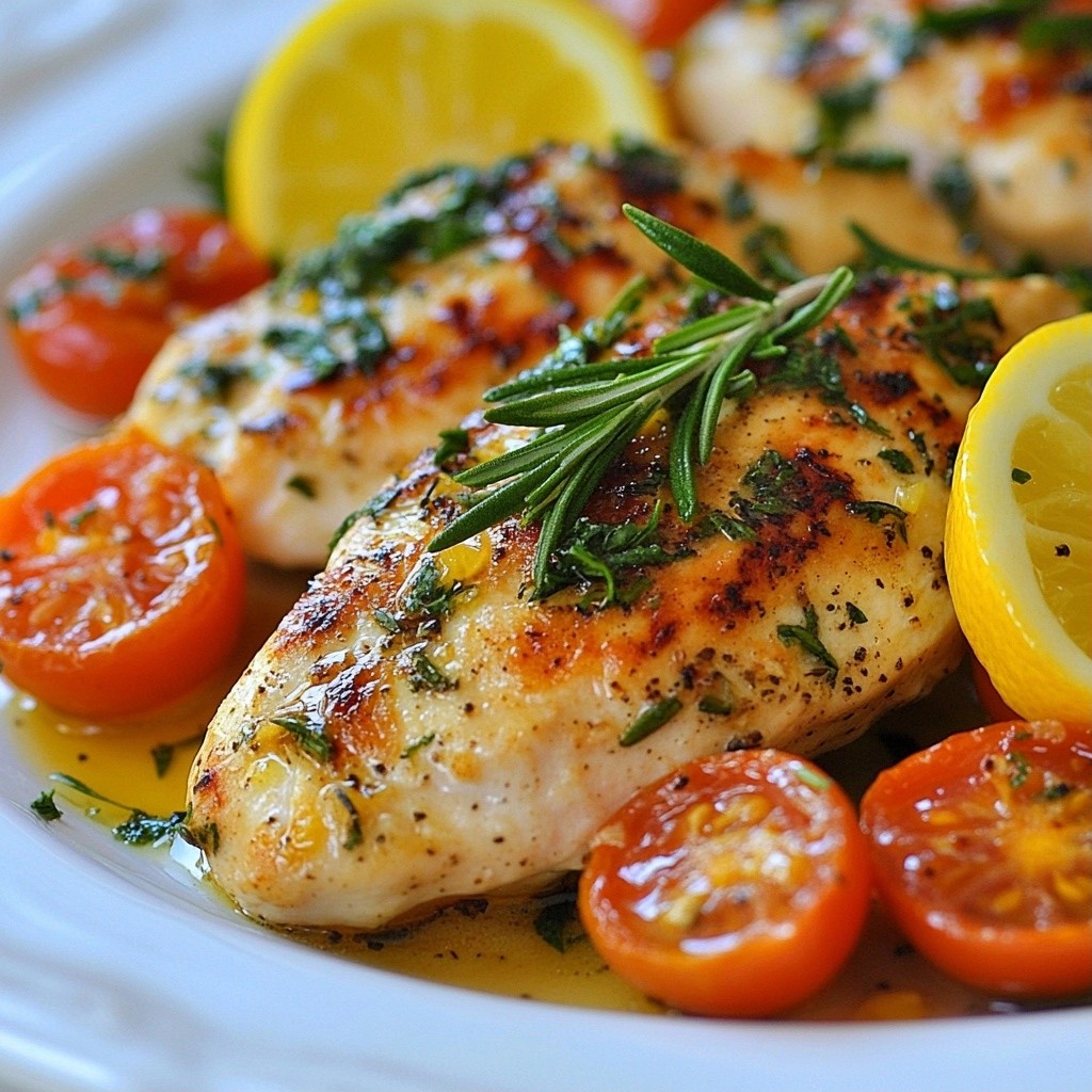 Gourmet 30-Minute Meals Rosemary Lemon Chicken Delight
