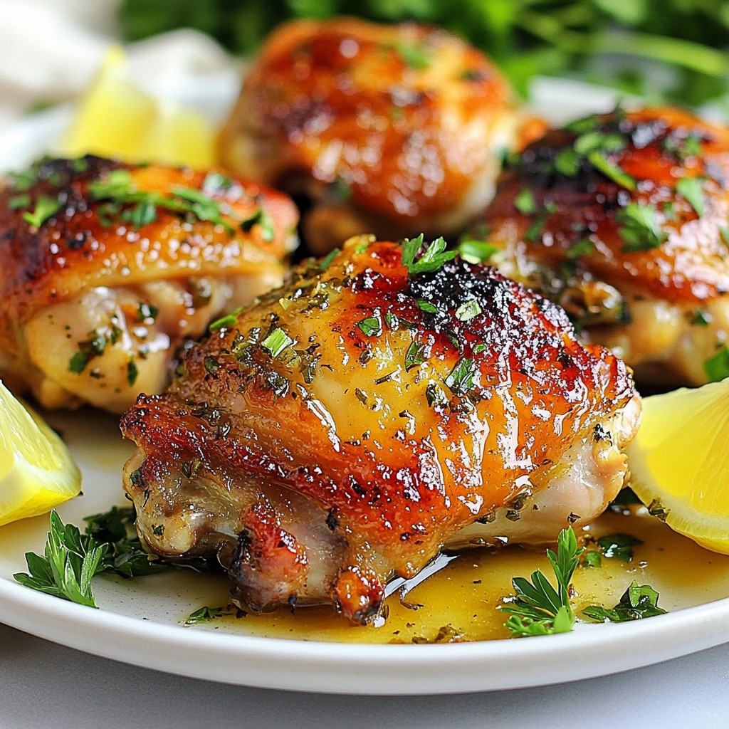 Zesty Quick Recipes Lemon Herb Chicken Thighs Delight