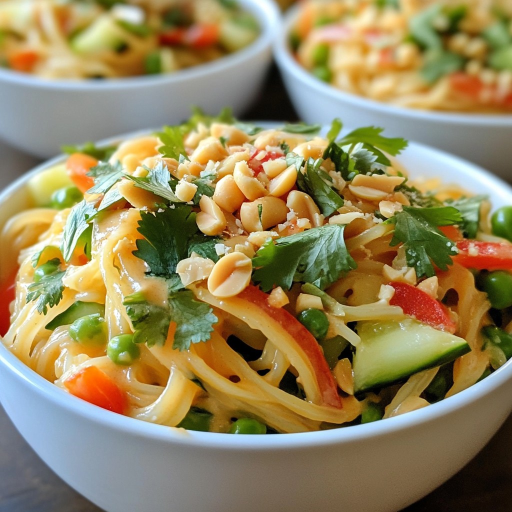 Refreshing Easy Meals Thai Peanut Noodle Salad Recipe