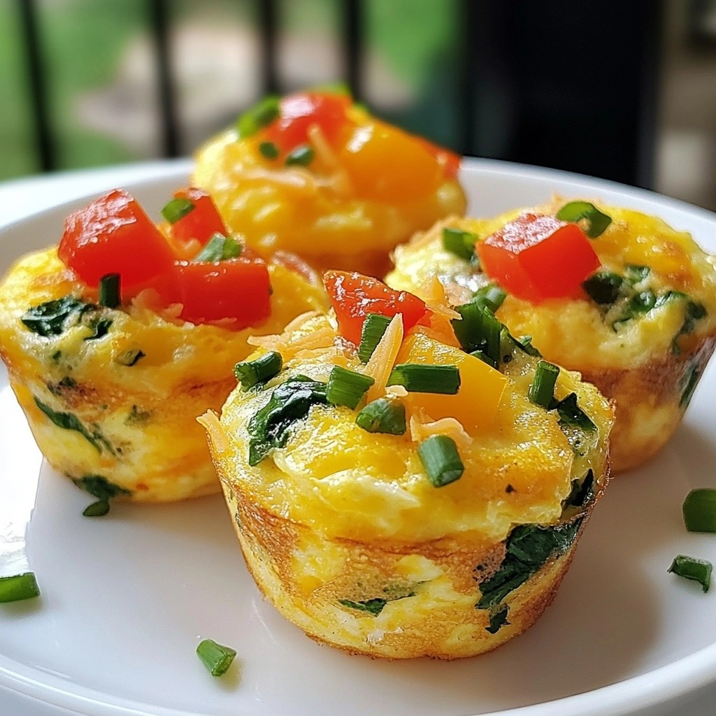 Wholesome Quick Recipes Veggie Omelet Muffins Delight