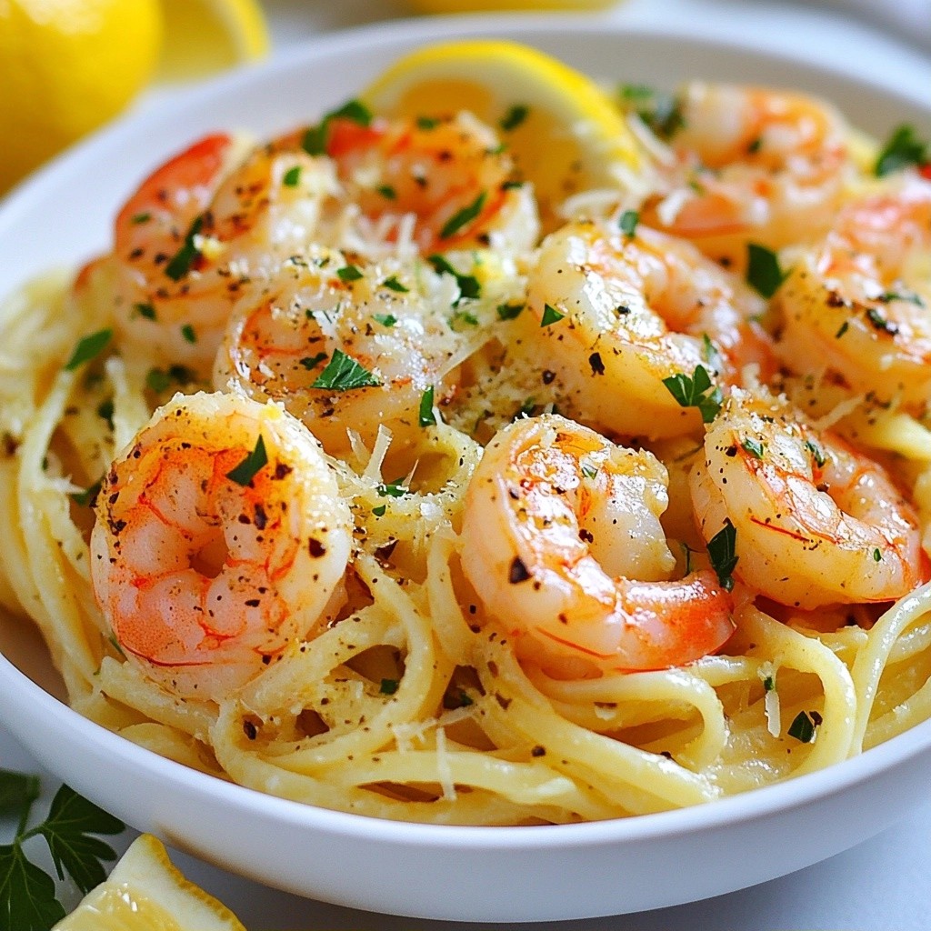 Gourmet 30-Minute Meals Lemon Herb Shrimp Pasta Delight