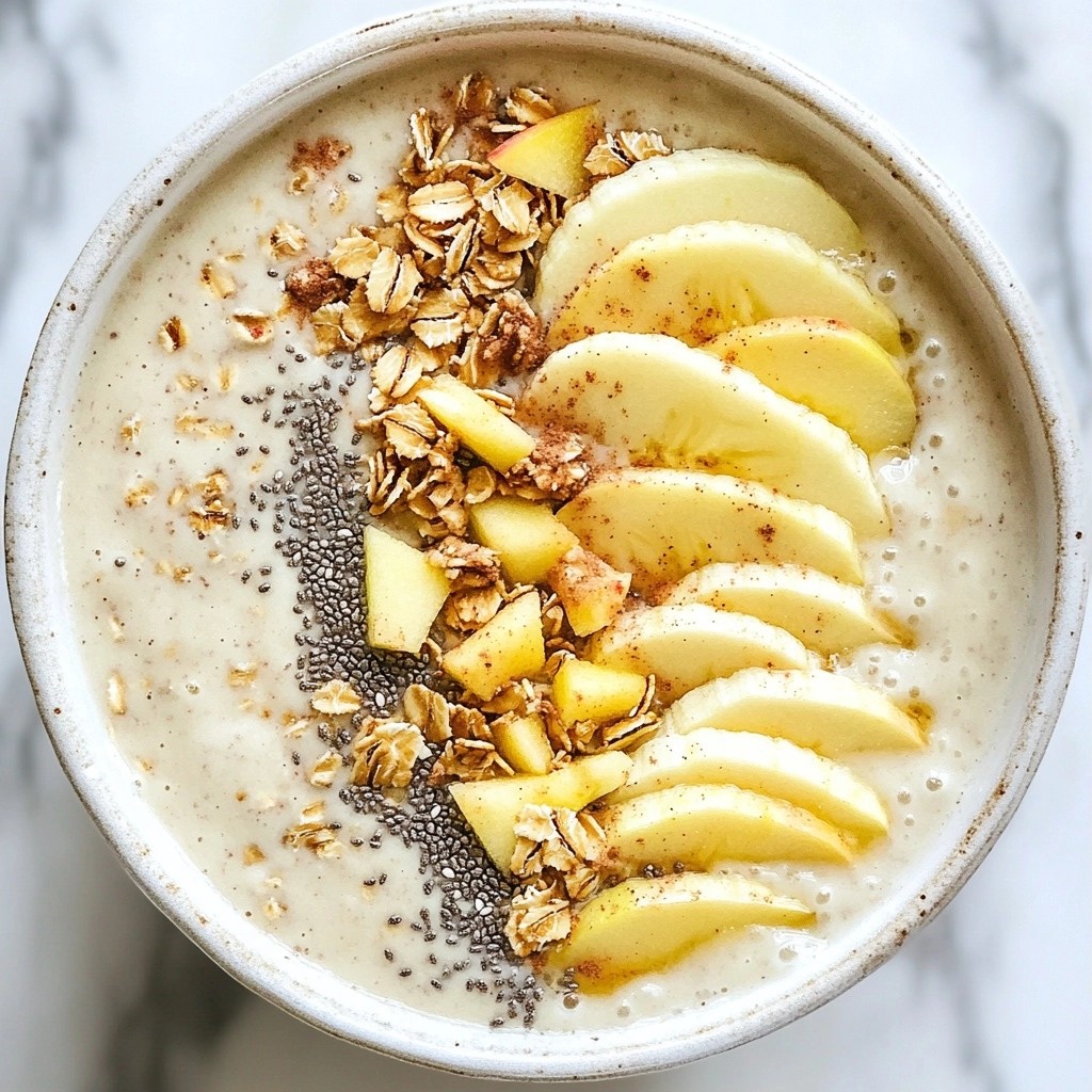 Sweet easy meals Apple Cinnamon Smoothie Bowl Delight