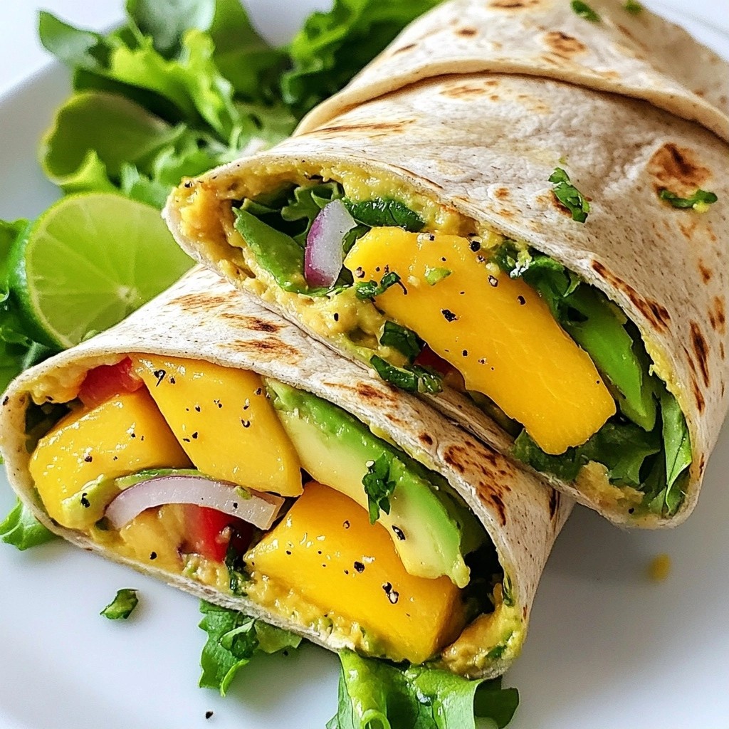Refreshing Simple Cooking Mango Avocado Wraps Recipe