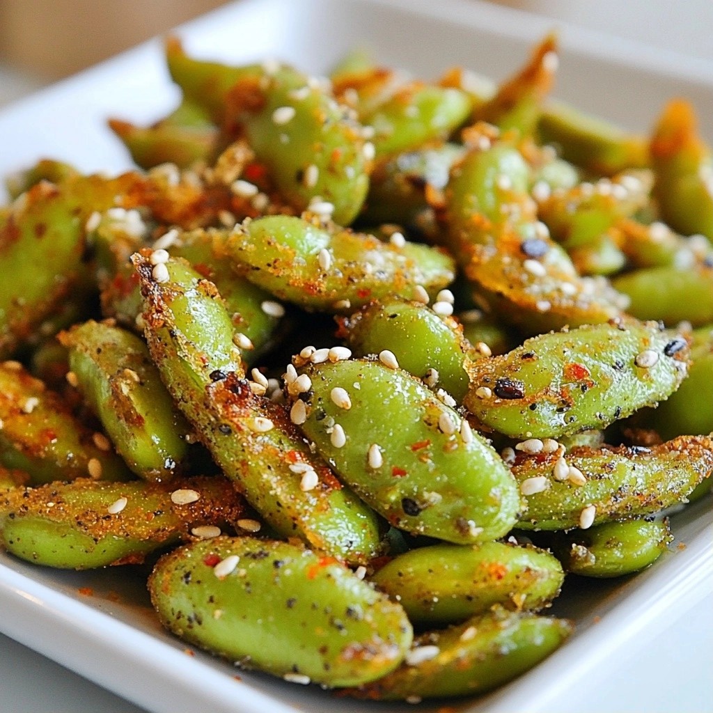 Crunchy Quick Snacks Roasted Edamame Crisps Recipe