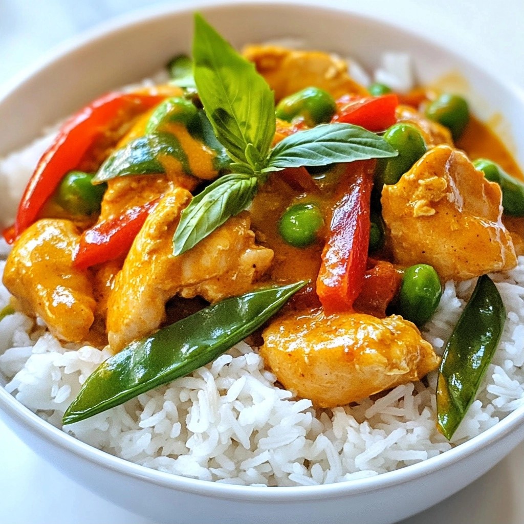 Spicy Quick Recipes Thai Red Curry Chicken Delight