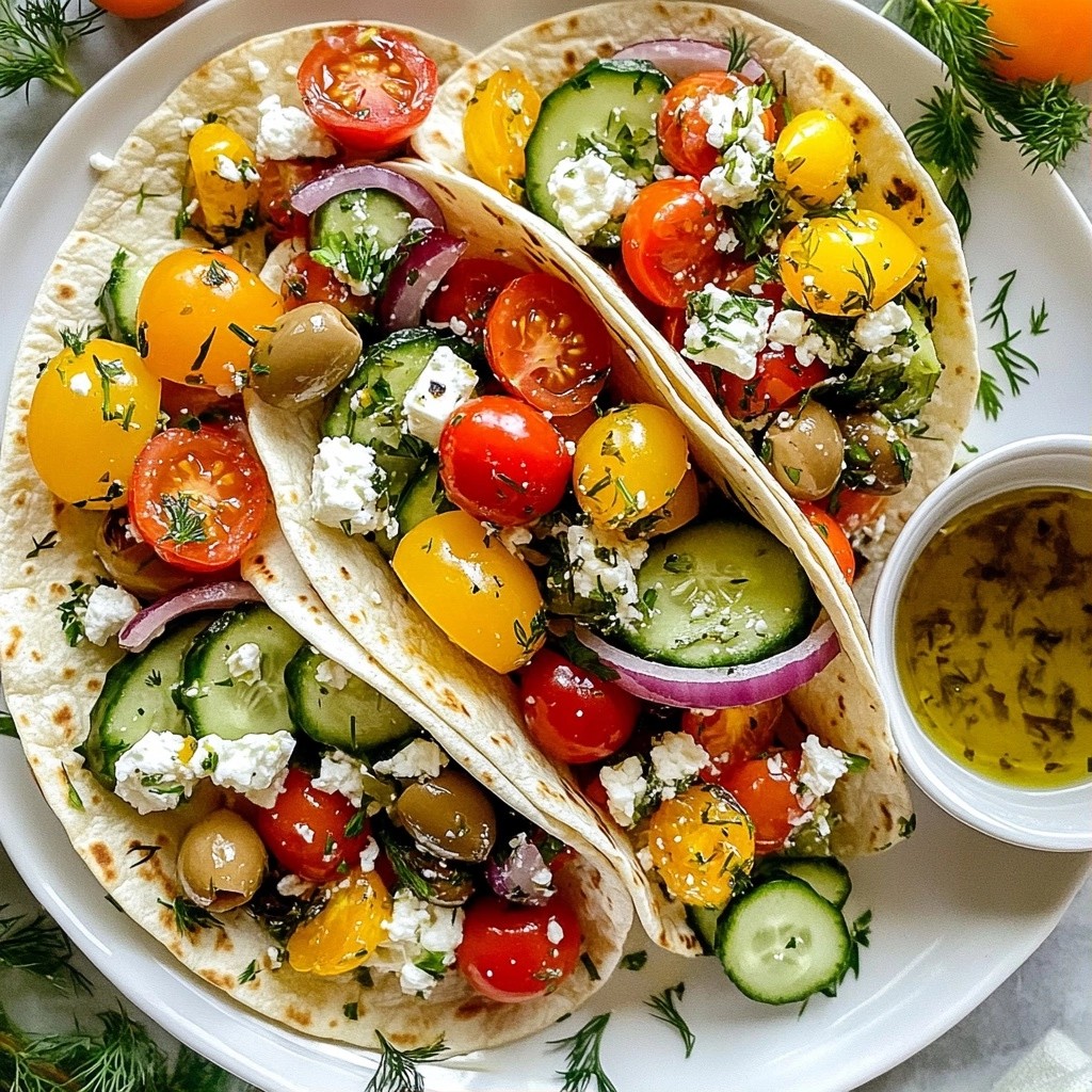 Herbaceous Quick Recipes Greek Salad Wrap Delight
