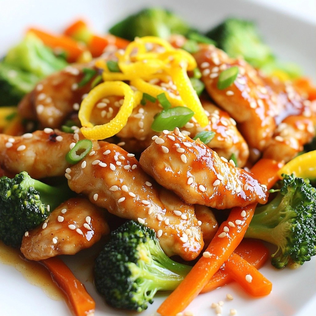 Zesty Quick Recipes Lemon Ginger Chicken Stir Fry