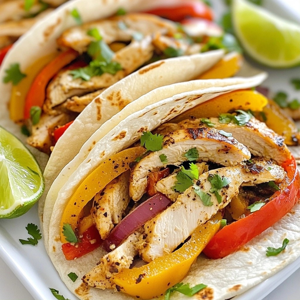 Zesty Quick Recipes Lime Chicken Fajitas Delight