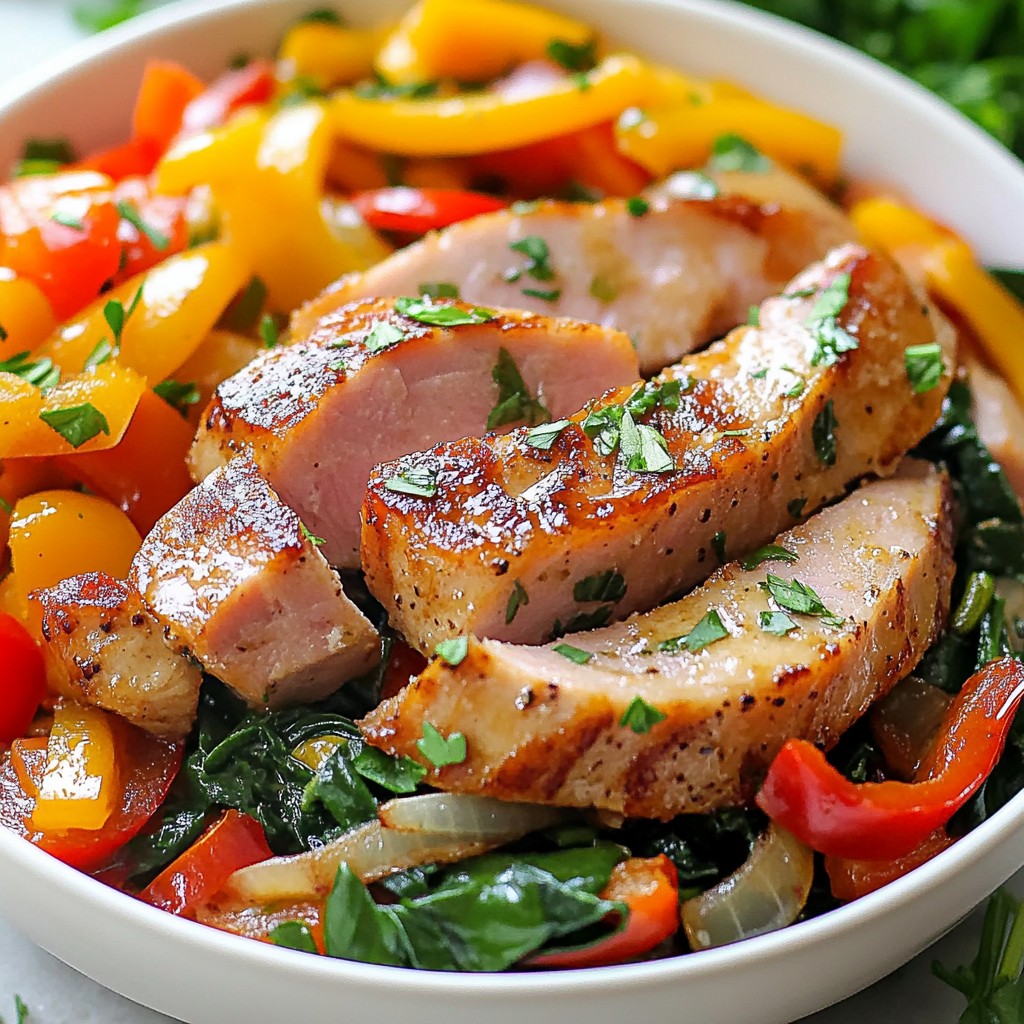 Garlicky Easy Meals Buttered Turkey Ham Skillet Recipe