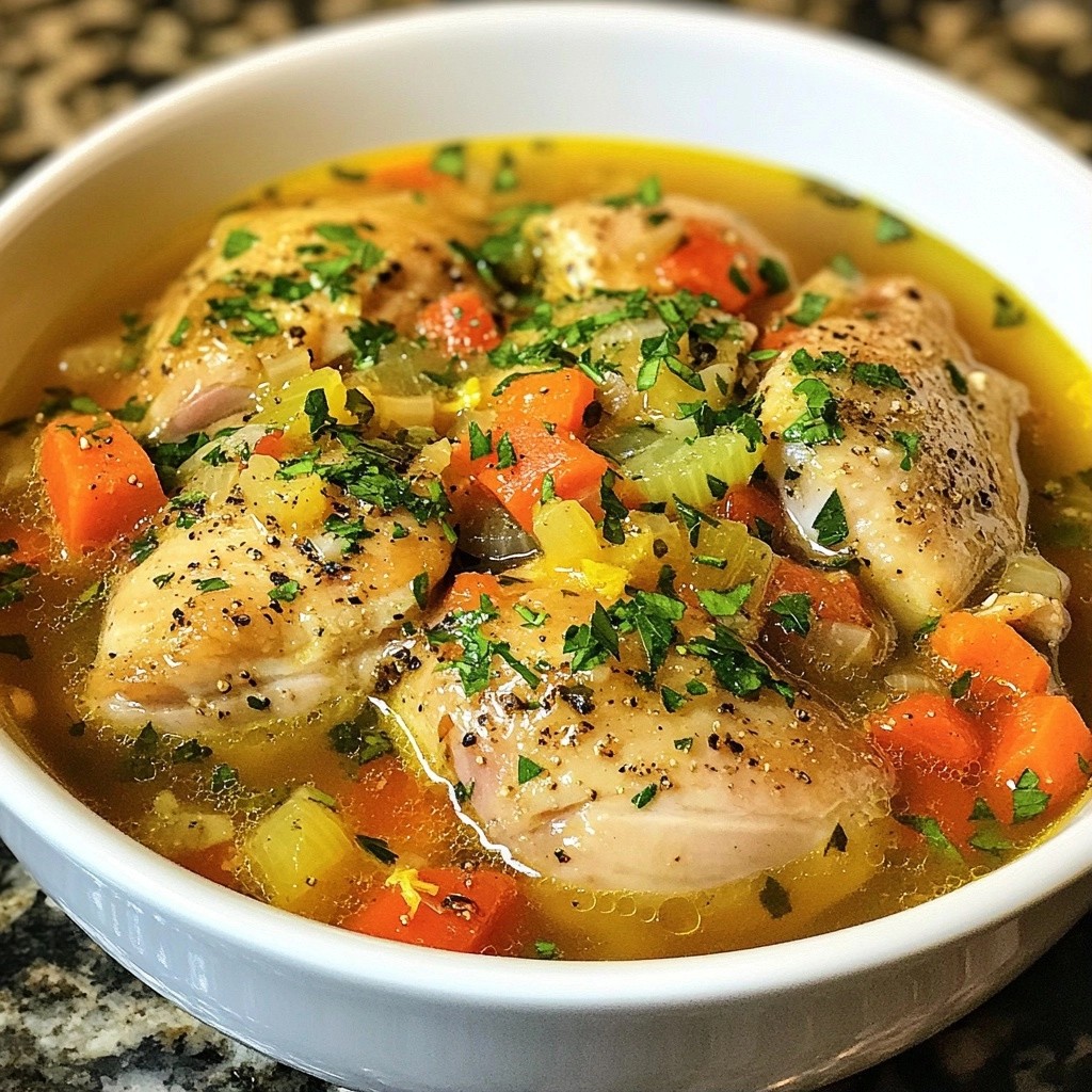 Savory Quick Recipes Lemon Garlic Chicken Stew
