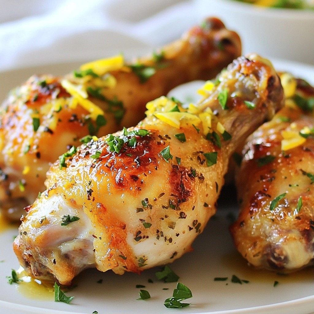 Tangy Quick Recipes Lemon Herb Chicken Drumsticks