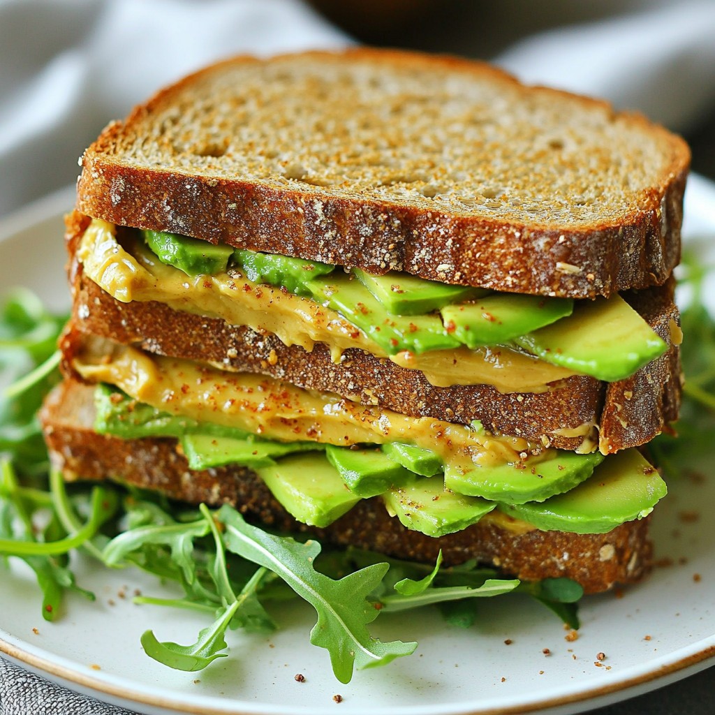 Nutty Quick Recipes Peanut Avocado Sandwich Delight