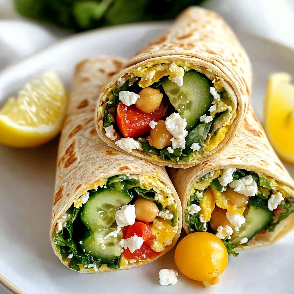Easy Meals Mediterranean Chickpea Wrap Delight