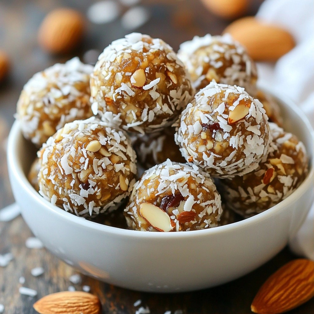 Nutty Quick Snacks Almond and Date Energy Bites Recipe