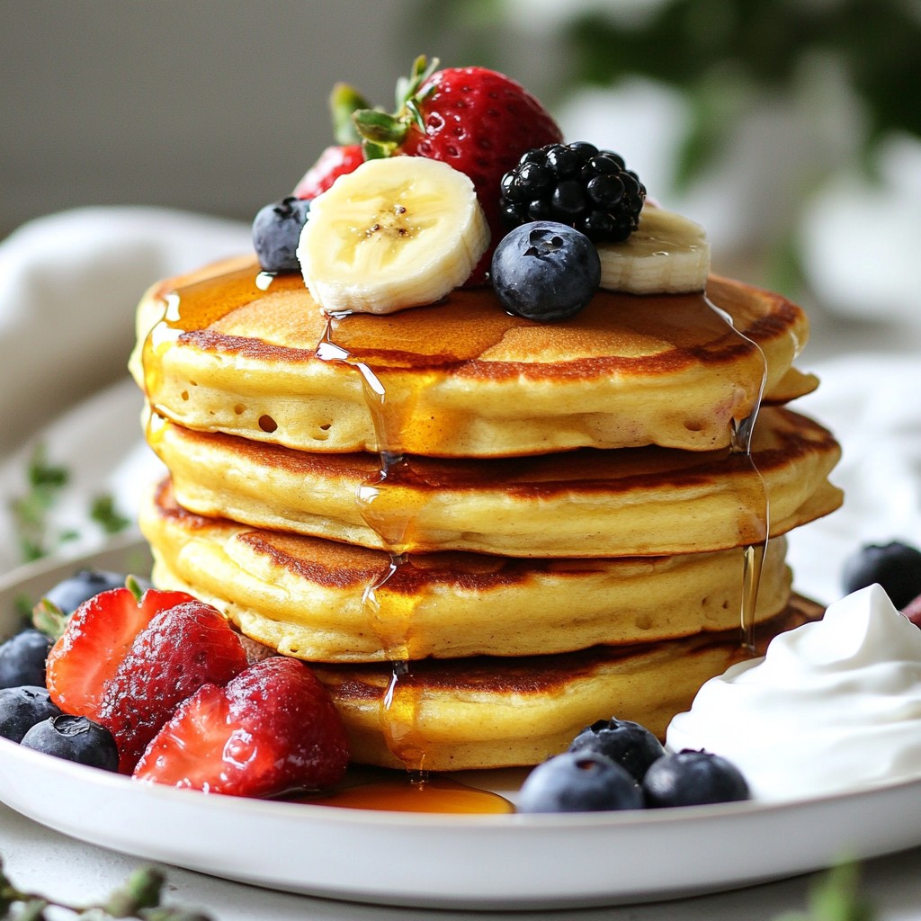 Fluffy Quick Recipes Vanilla Protein Pancakes Delight