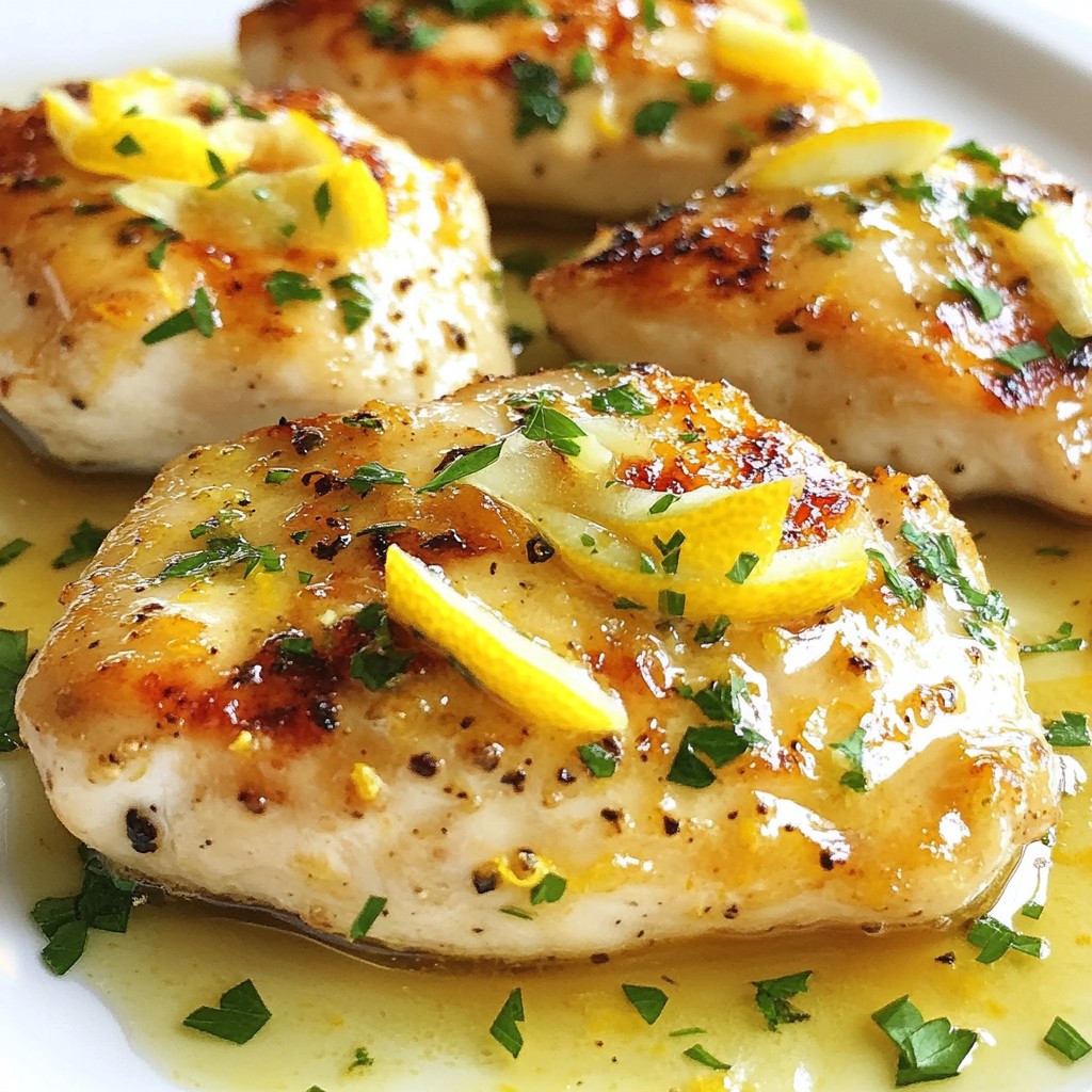 Savory Fast Dinners Lemon Garlic Chicken Breasts Recipe