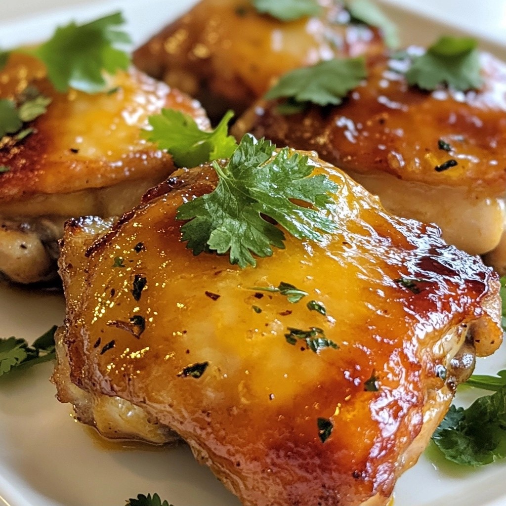 Zesty Fast Dinners Orange Glazed Chicken Thighs