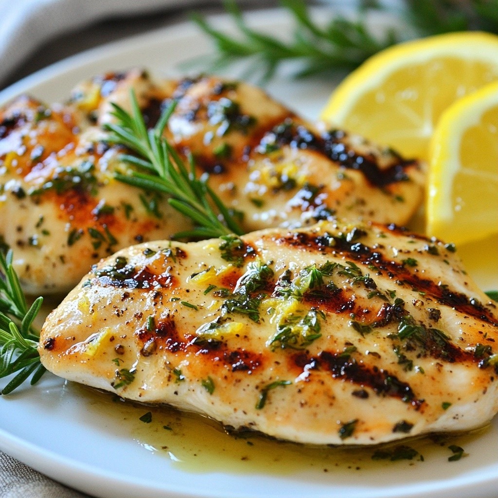 Gourmet 30-Minute Meals Lemon Herb Grilled Chicken