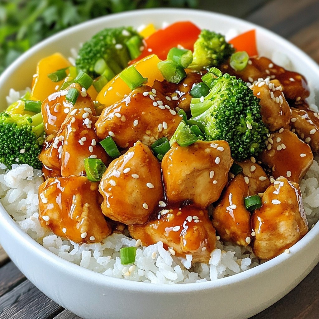 Savory Quick Recipes Chicken Teriyaki Bowls Delight