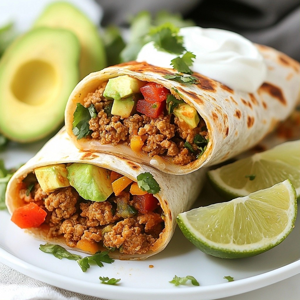 Zesty Simple Cooking Lime Cilantro Turkey Wraps Recipe