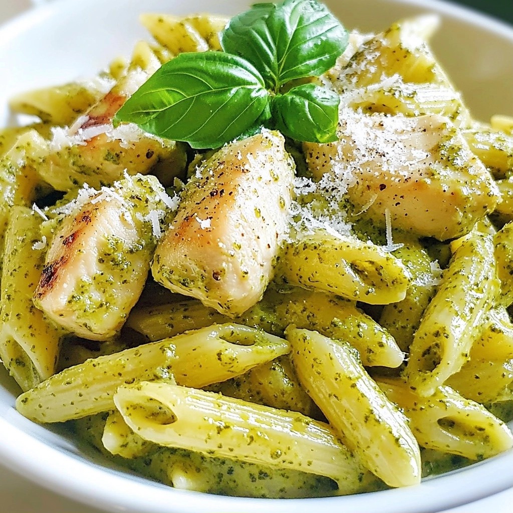 Creamy Fast Dinners Pesto Chicken Pasta Delight