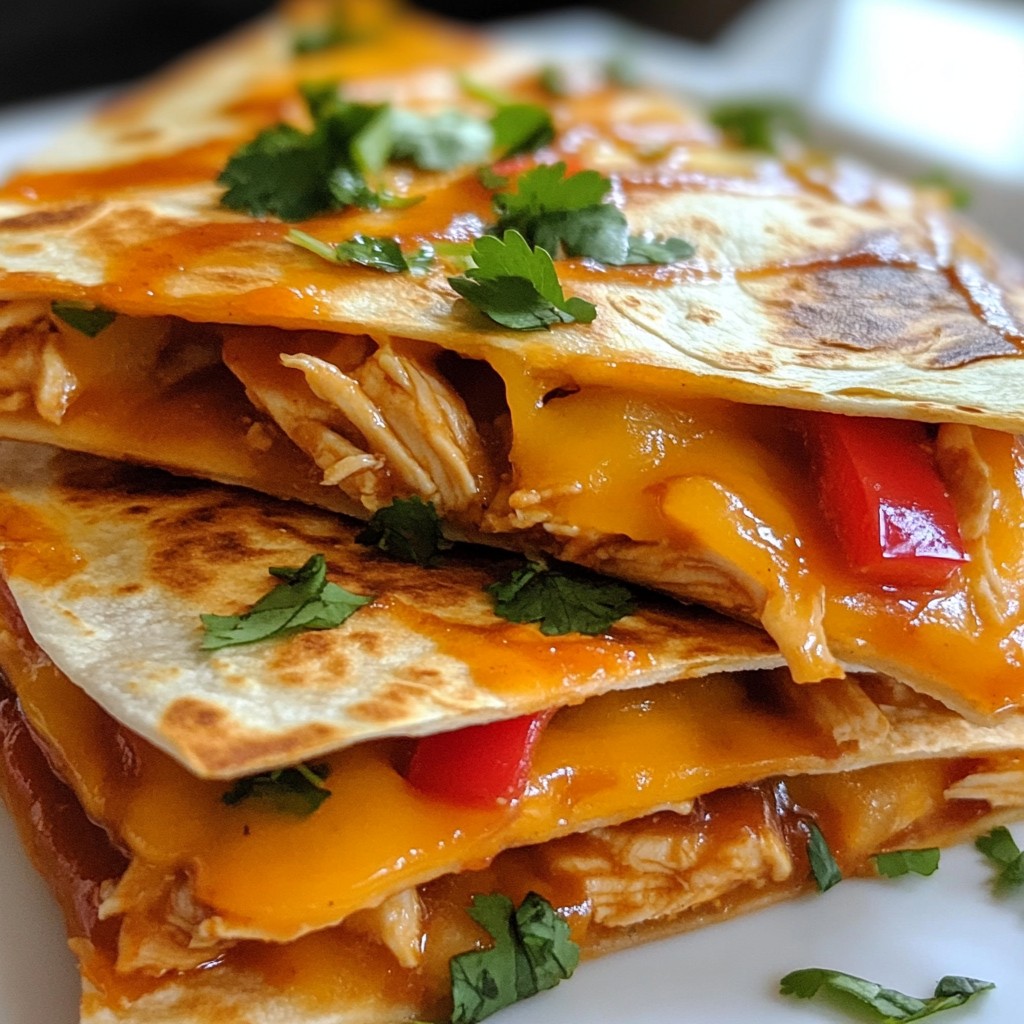 Smoky Quick Recipes BBQ Chicken Quesadillas Delight
