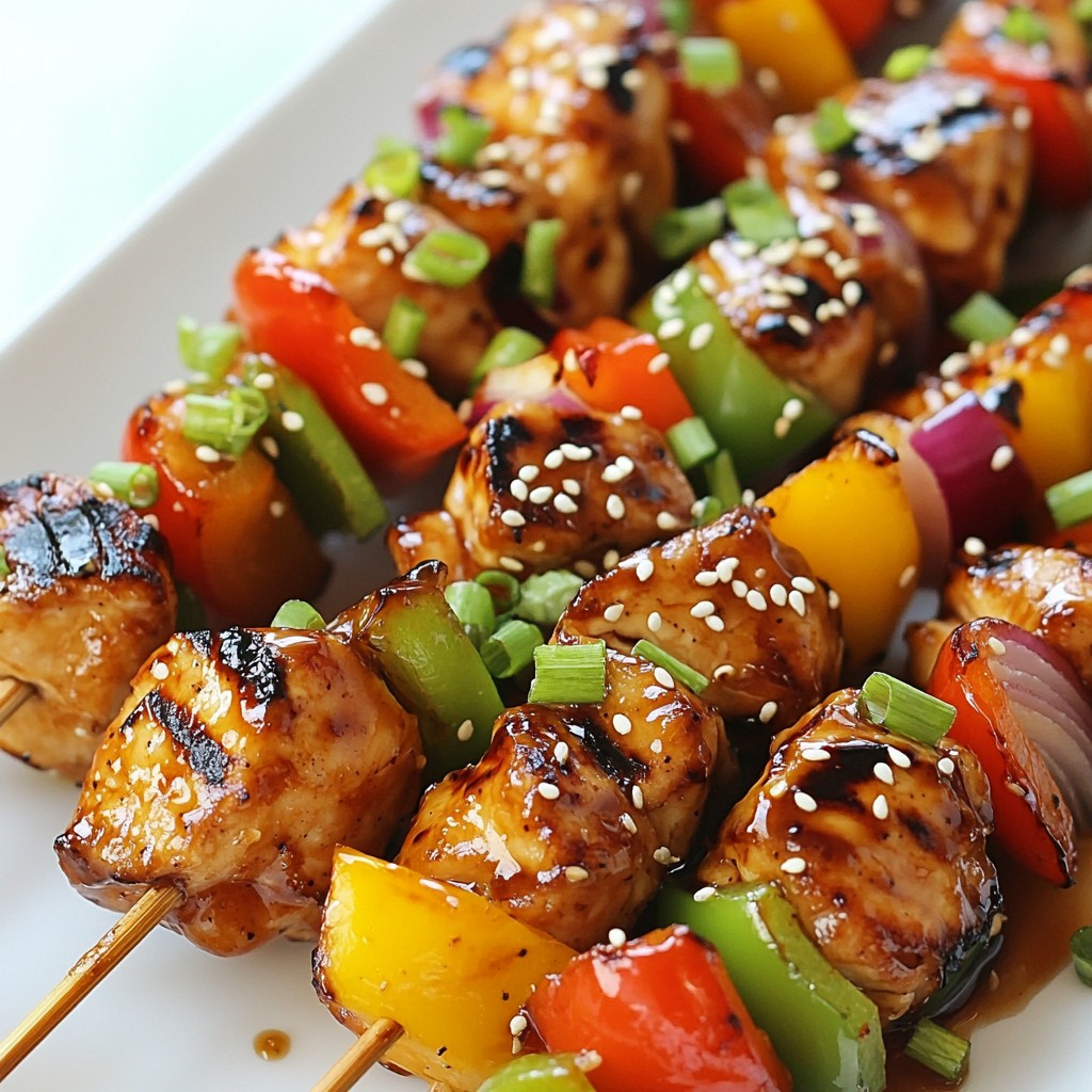 Sizzling Fast Dinners Teriyaki Chicken Skewers Recipe