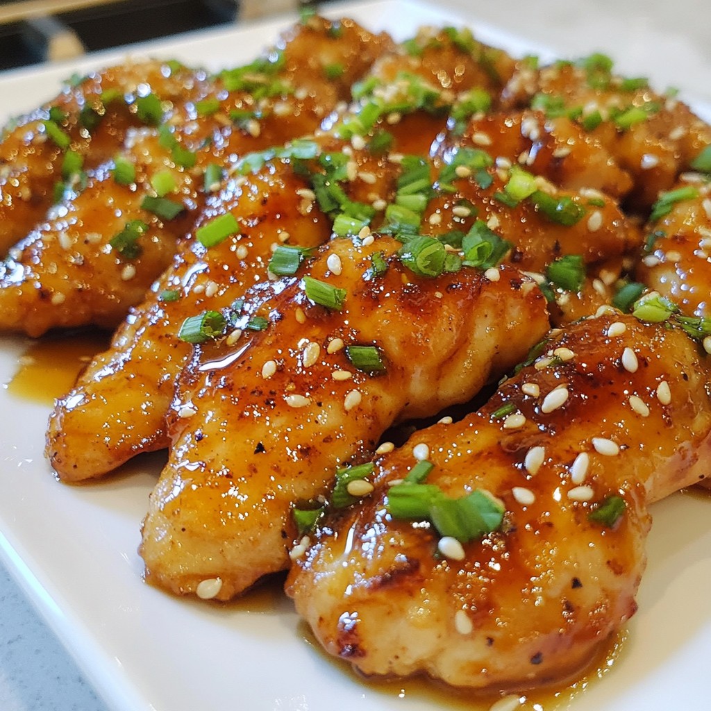 Sizzling Quick Recipes Honey Garlic Chicken Tenders