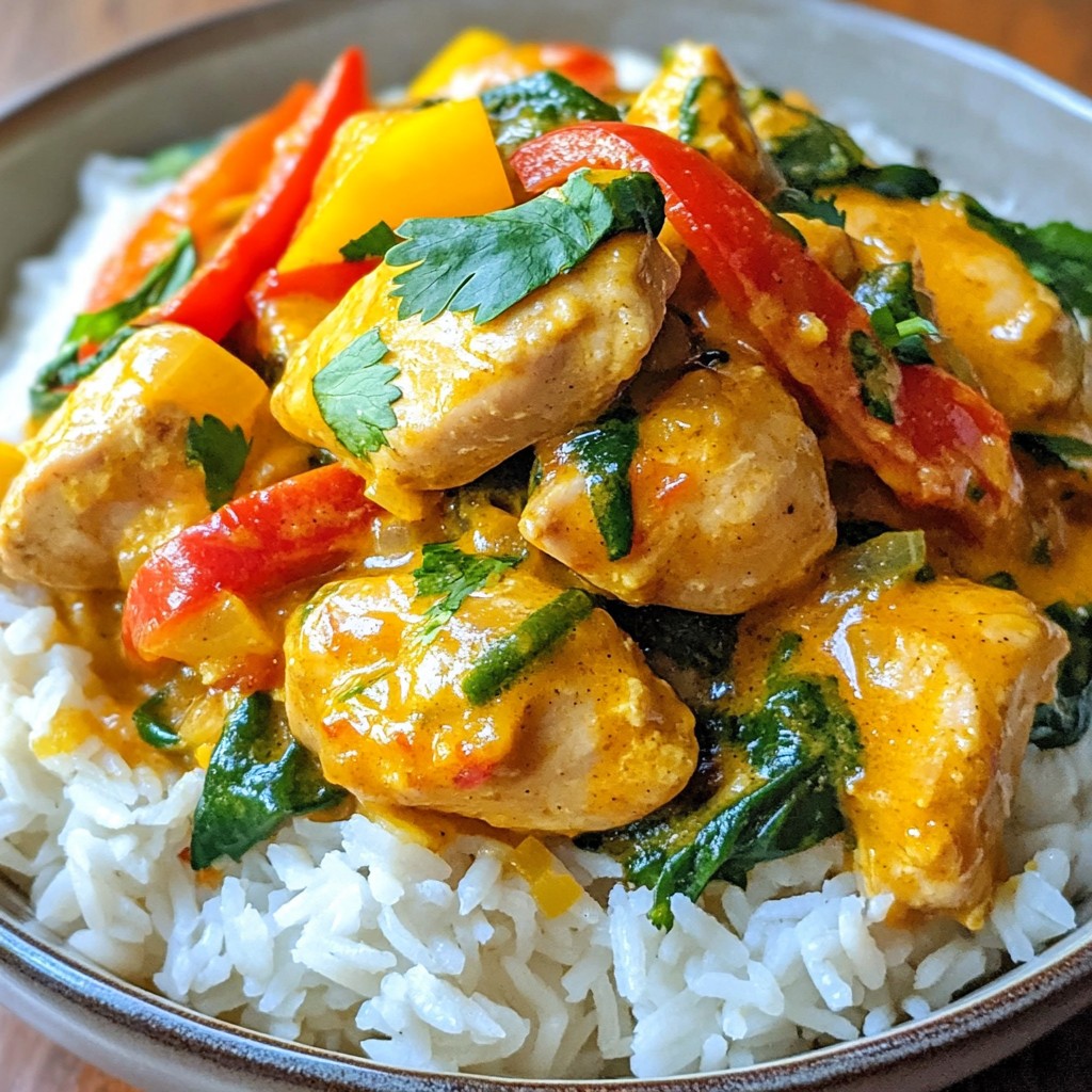 Creamy 30-Minute Meals Coconut Curry Chicken Delight
