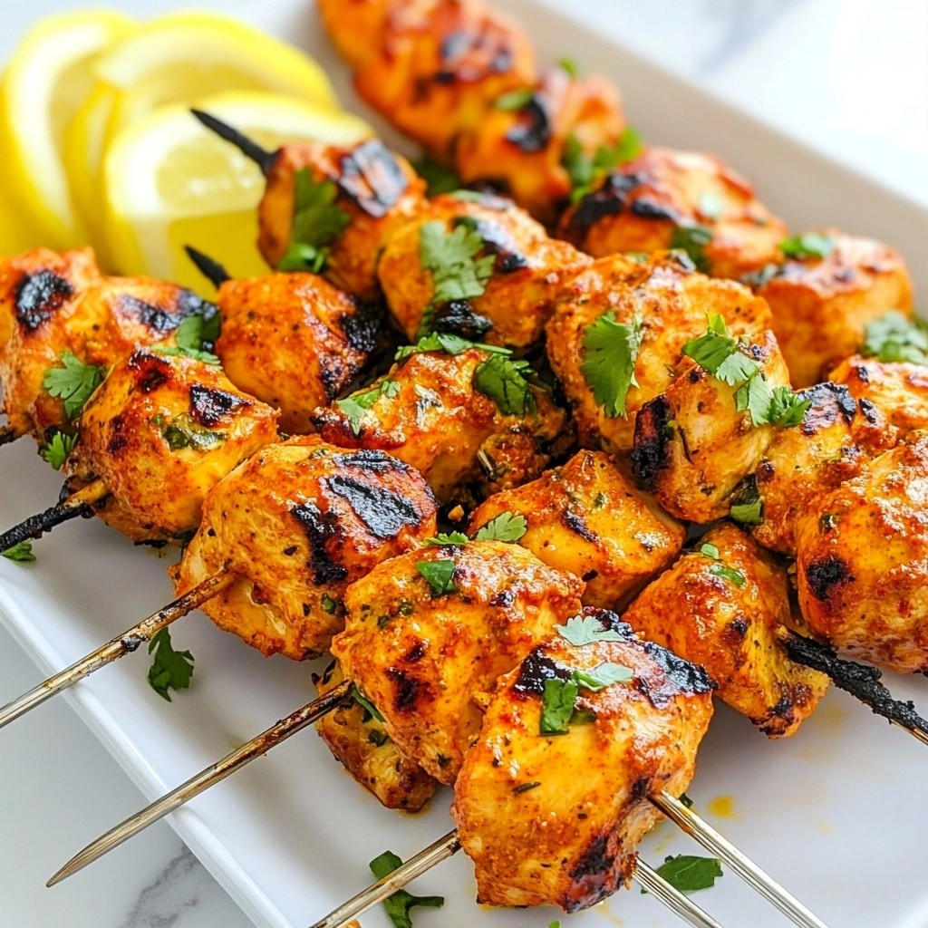 Spicy Quick Recipes Chicken Tikka Skewers Delight