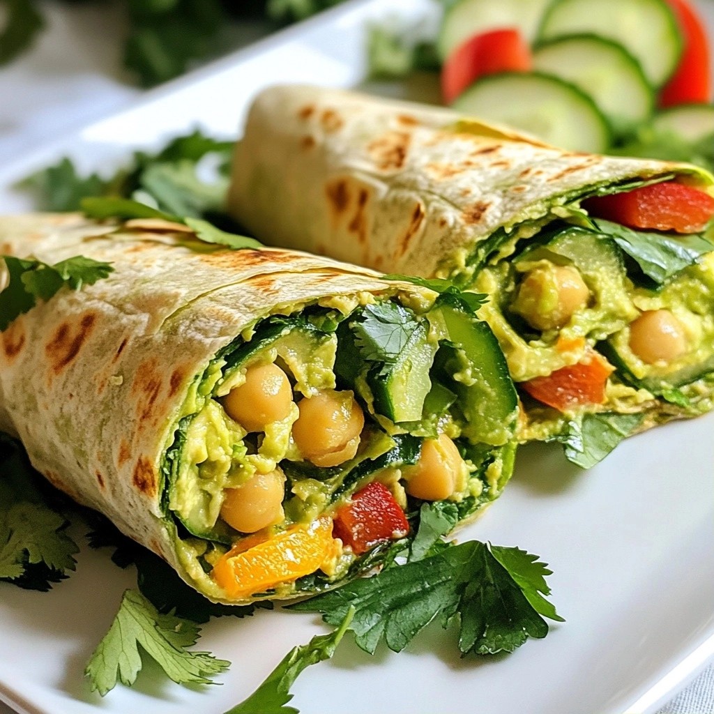 Creamy Easy Meals Avocado and Chickpea Wrap Recipe
